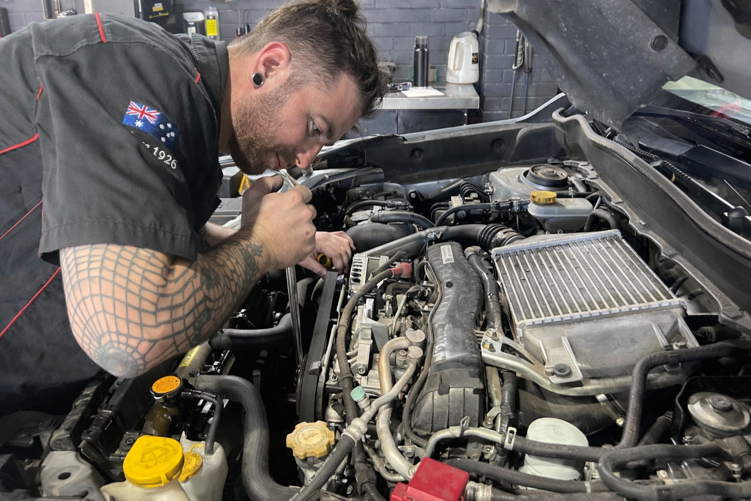OPSC technician at work